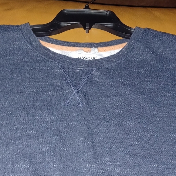 💙🌺Haggar Blue Crewneck Sweater Classic Design - Picture 5 of 8